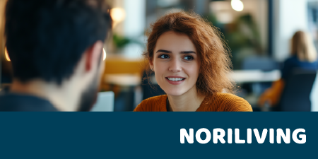 Noriliving Gespräch im Büro